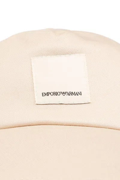 Shop Emporio Armani Sustainable Collection Baseball Cap In Black