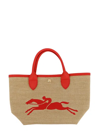Shop Longchamp Le Panier Pliage Handbag In Coral