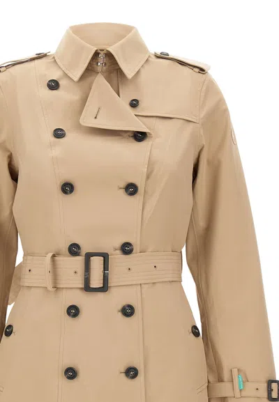 Shop Save The Duck Grin18 Audrey Trench Coat In Beige