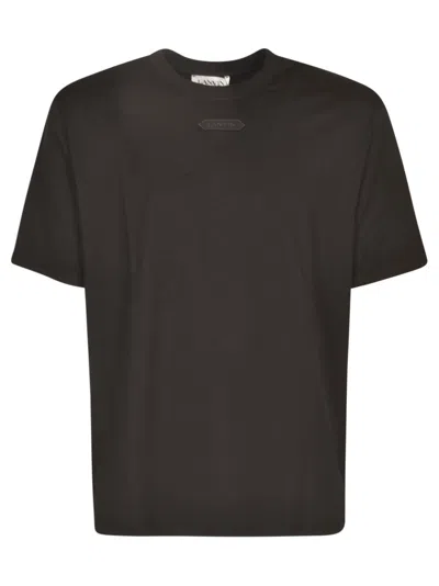 Shop Lanvin Logo Patch T-shirt In Black