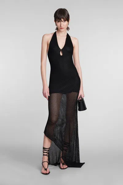 Shop Iro Barbara Dress In Black Viscose