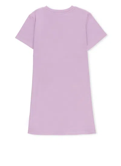Shop Stella Mccartney Dress With Logo In Purple