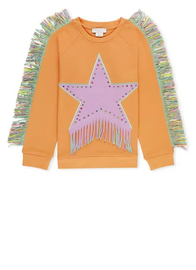 Shop Stella Mccartney Sweatshirt With Logo In Orange