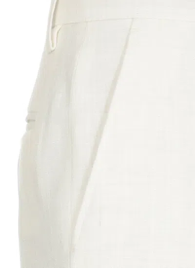 Shop Etro Viscose Palazzo Trousers In Ivory