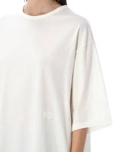 Shop Y-3 Oversized Logo T-shirt In White