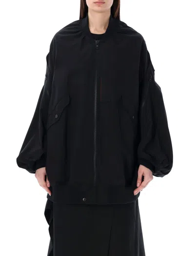 Shop Junya Watanabe Oversized Bomber Jacket In Black