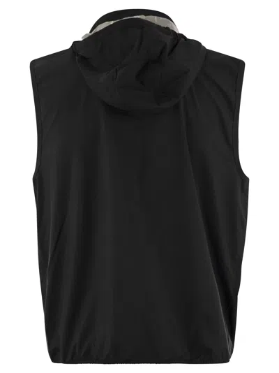Shop K-way Valen - Technical Fabric Waistcoat In Black