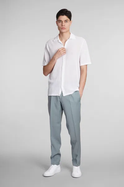 Shop Ballantyne Shirt In White Linen