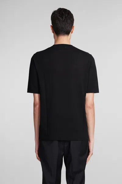 Shop Ballantyne T-shirt In Black Cotton