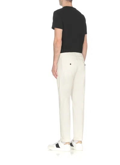 Shop Dondup Gaubert Trousers In Ivory