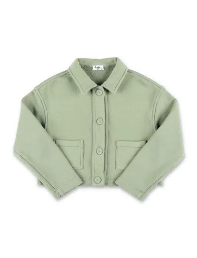 Shop Il Gufo Fleece Jacket In Green