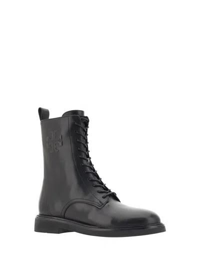 Shop Tory Burch Combat Ankle Boots In Perfect Black
