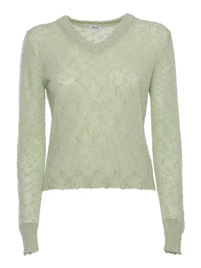 Shop Aspesi Green Sweater