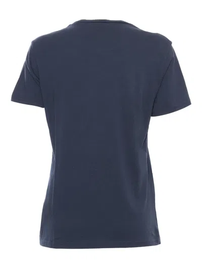 Shop Aspesi Blue T-shirt With Print