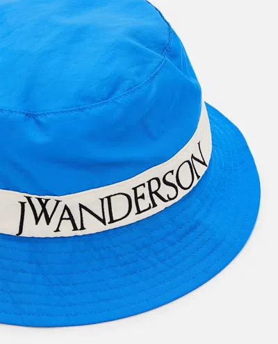 Shop Jw Anderson Logo Bucket Hat In Clear Blue