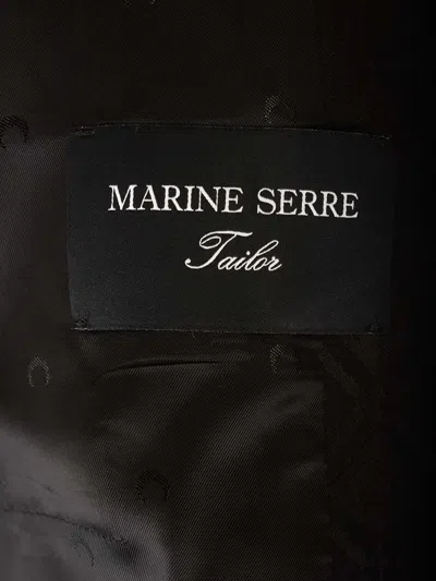 Shop Marine Serre Moon Diamond Jacquard Jacket In Black