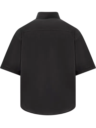 Shop Ami Alexandre Mattiussi Boxy Fit Shirt With Logo In Black