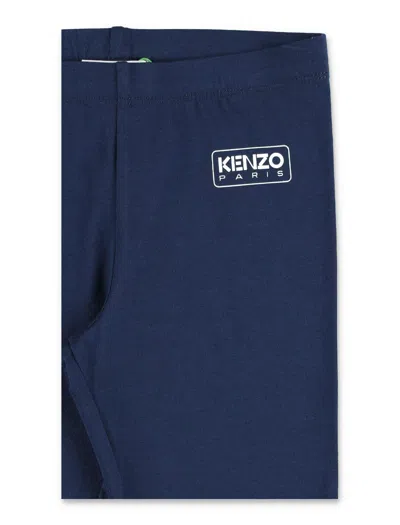 Shop Kenzo Logo Leggings In Navy
