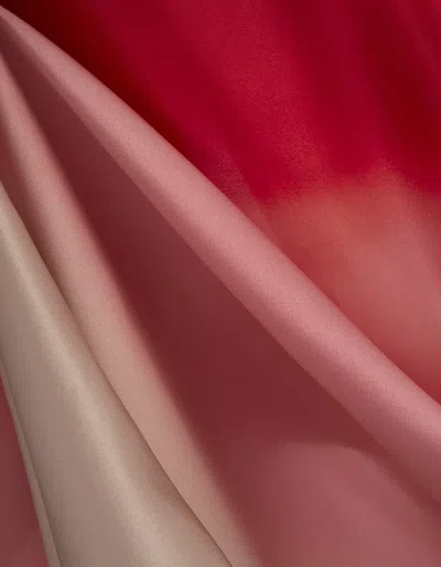 Shop Kiton Red And Pink Shaded Sleeveless Dress