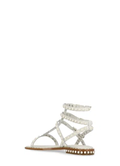 Shop Ash Play Bis Sandals In White