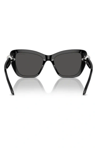 Shop Swarovski 52mm Cat Eye Sunglasses In Black