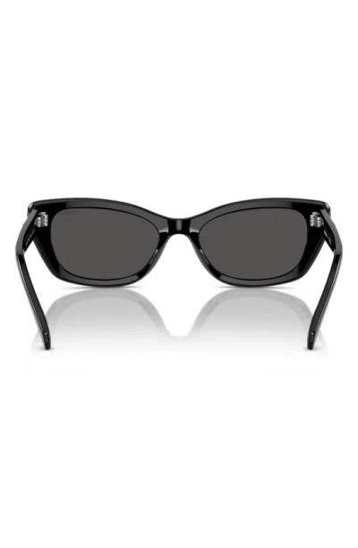 Swarovski 54mm Constella Cat Eye Sunglasses In Black