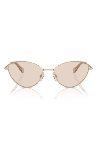 Swarovski Woman Sunglass Sk7014 In Pale Gold