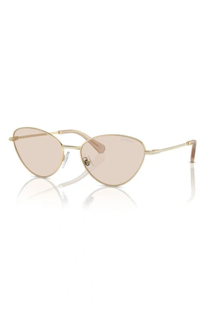 Swarovski Woman Sunglass Sk7014 In Pale Gold
