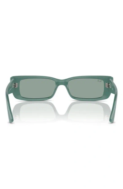 Ray Ban Teru 54mm Rectangle Sunglasses In Dark Green