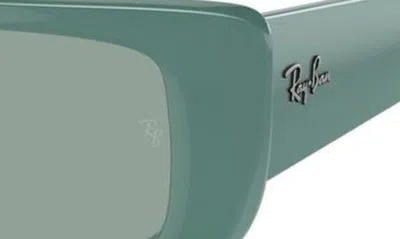 Ray Ban Teru 54mm Rectangle Sunglasses In Dark Green