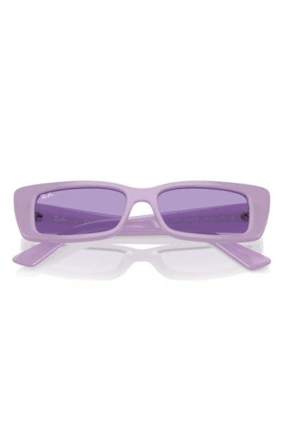 Shop Ray Ban Ray-ban Teru 54mm Rectangular Sunglasses In Violet