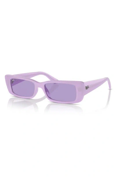 Ray Ban Teru 54mm Rectangle Sunglasses In Violet
