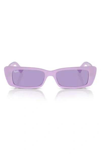 Ray Ban Teru 54mm Rectangle Sunglasses In Violet