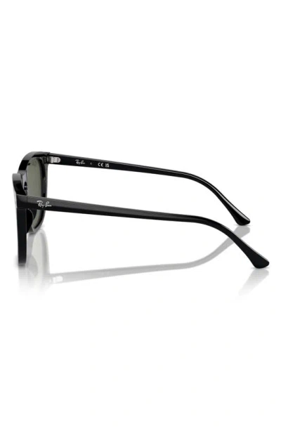 Ray Ban 53mm Polarized Square Sunglasses In Black