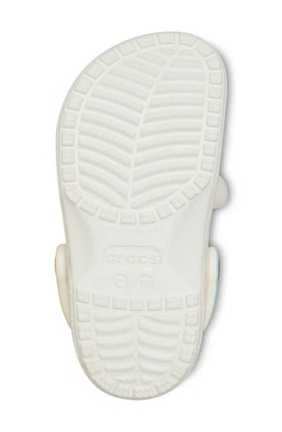 Crocs Classic I Am Rainbow Unicorn Water Friendly Slingback Clog In Chalk