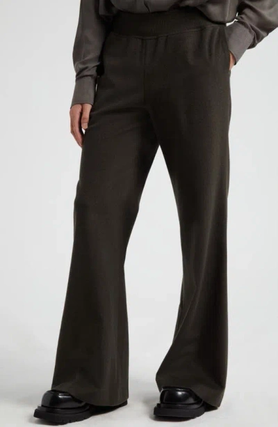 Shop Frenckenberger Pull On Cashmere Suit Pants In Black Olive