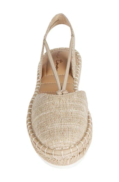 Shop Me Too Cheslie Espadrille In Taupe Metallic