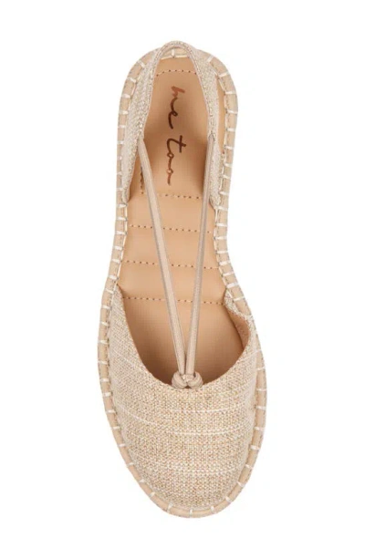 Shop Me Too Cheslie Espadrille In Taupe Metallic