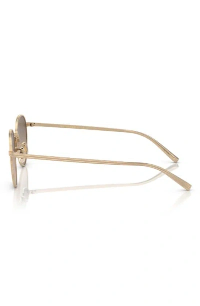 Oliver Peoples Phantos 49mm Small Polarized Round Sunglasses In Gold