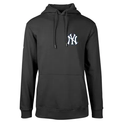 Shop Levelwear Black New York Yankees Podium Vintage Pullover Hoodie
