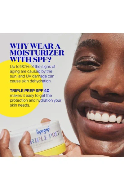 Supergoop ! Triple Prep Weightless Multitasking Moisturizer Spf 40 Face Sunscreen 1.7 oz / 50 ml