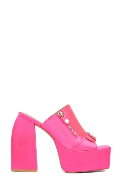 Shop Fashion To Figure Icelynn Platform Pump In Neon Pink