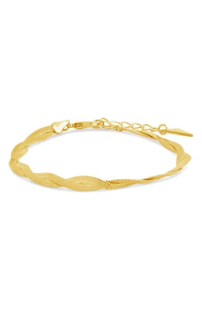 Sterling Forever Oakley Chain Bracelet In Gold