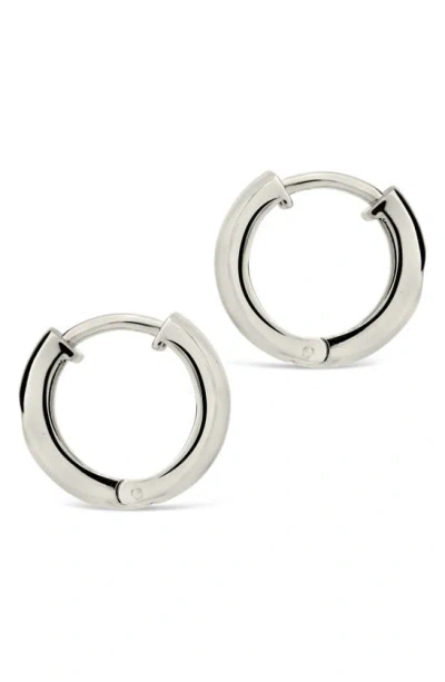 Sterling Forever Rayne Cz Hoop Earrings In Silver