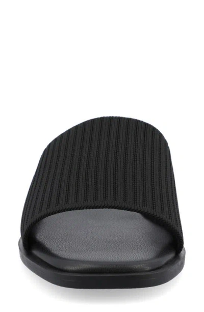 Journee Collection Prisilla Slide Sandal In Black