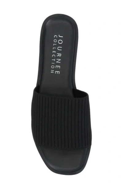 Journee Collection Prisilla Slide Sandal In Black