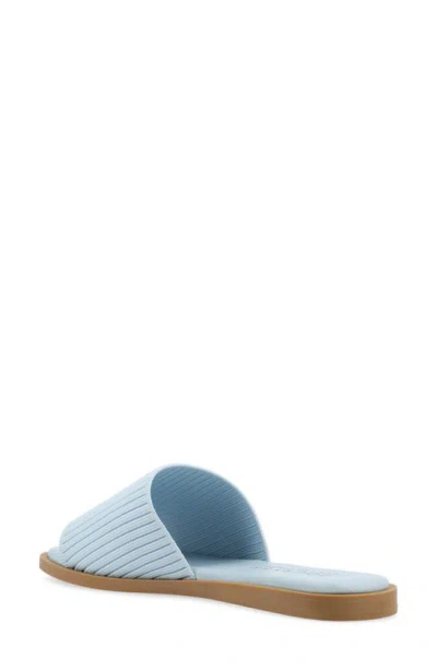 Shop Journee Collection Prisilla Slide Sandal In Blue