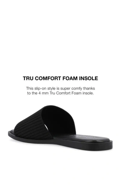 Journee Collection Prisilla Slide Sandal In Black