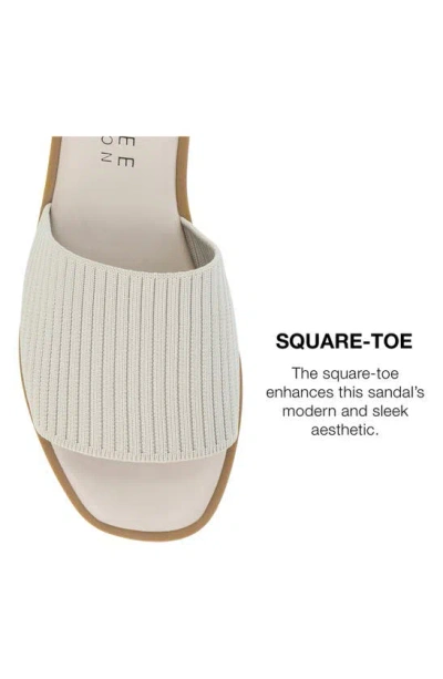 Journee Collection Women's Prisilla Single Band Slide Flat Sandals In Taupe