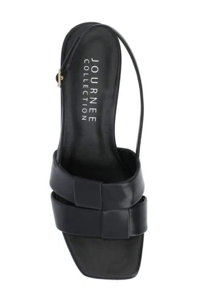 Journee Collection Women's Tabatha Block Heel Slingback Sandals In Black